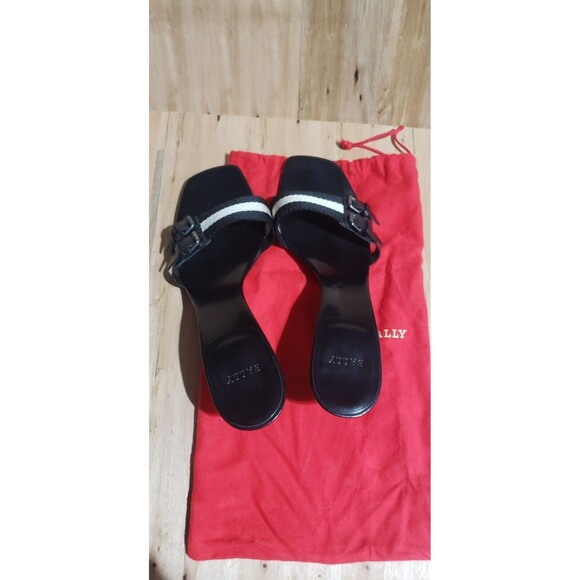 Bally Women’s Beautiful Jekel Brown Slip On Stiletto Heel Sandals Size 8.5 EU 39 - Picture 8 of 8